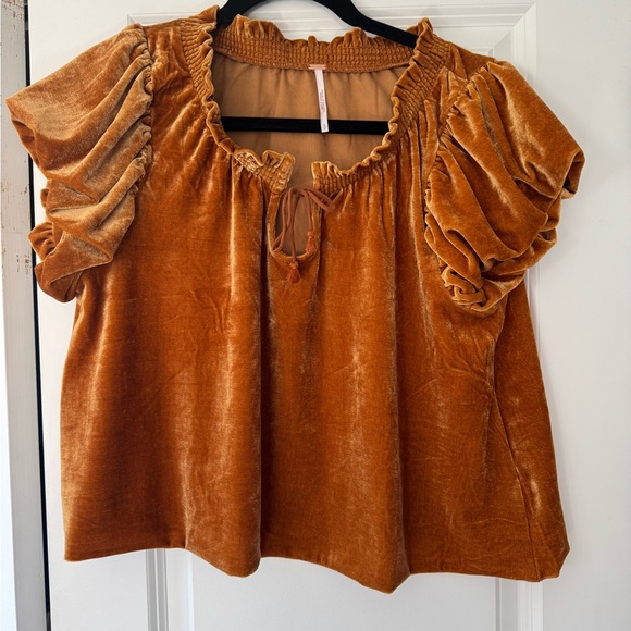 Velvet Orange Top - Picture 3 of 5